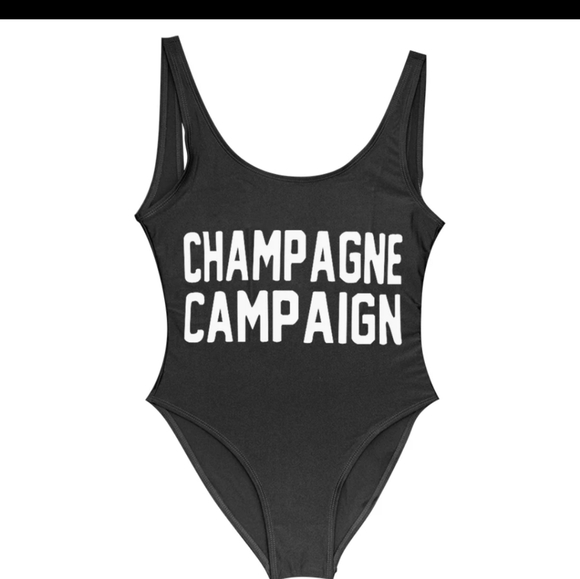 Champagne campaign bodysuit/bathing suit - Picture 2 of 3